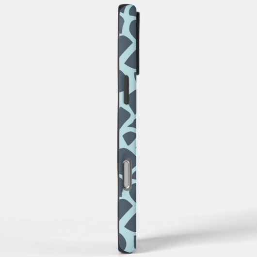 Blue Snake Print Case-Mate iPhone Hülle (Rückseite / Rechts)