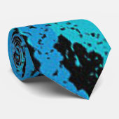 Blue Snake Print Krawatte (Gerollt)