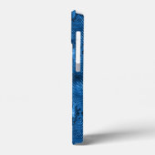 Blue Snake Skin Print Case-Mate iPhone Hülle (Rückseite / Links)