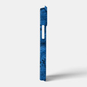 Blue Snake Skin Print Case-Mate iPhone Hülle (Rückseite / Rechts)