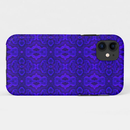 Blue Snake Texture Phone Case (Rückseite (Horizontal))
