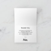 Blue Sneakers Baby Dusche Danke Karten (Innenseite)