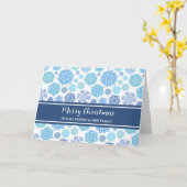 Blue Snow Friend & Family Weihnachten Karte (Gelbe Blume)