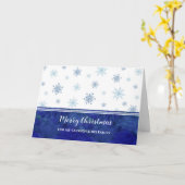 Blue Snow Godson & Family Frohe Weihnachten Karte (Gelbe Blume)