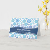 Blue Snow Grandson & Family Weihnachten Karte (Gelbe Blume)