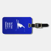 Blue Snow Ski Gepäckanhänger (Vorderseite horizontal)