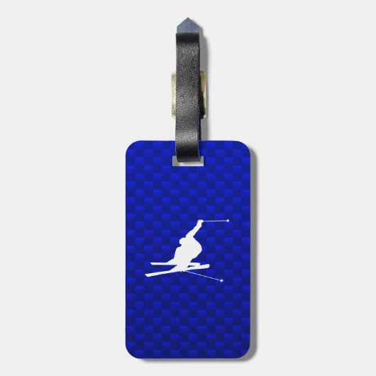 Blue Snow Ski Gepäckanhänger (Rückseite vertikal)