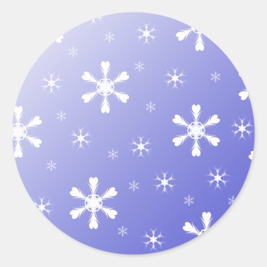 Blue Snow Stickers (Vorderseite)