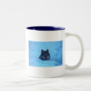 Blue Snow Timber Wolf Tasse
