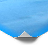 Blue Snow Timer Wolf Print Poster (Ecke)