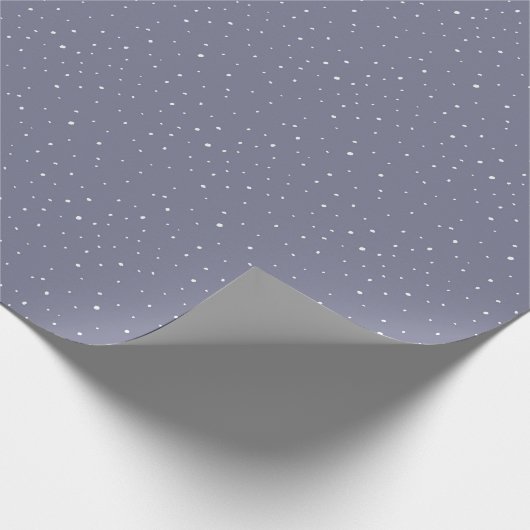 Blue Snow White Weihnachtsgeschenk Wrap Geschenkpapier (Ecke)