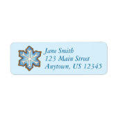 Blue Snow Winter Snowflake Hanukkah Chanukah (Vorne)