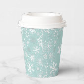 Blue Snowflake 1 Paper Cup Pappbecher (Rechts)