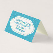 Blue Snowflake 25-Pack-Urlaubskarten (Vorderseite)