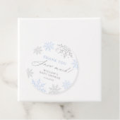 Blue Snowflake Babydusche Vielen Dank, dass Sie vi Geschenkanhänger (Beispiel)