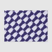 Blue Snowflake Basketball Jersey Seidenpapier (Vorderseite)