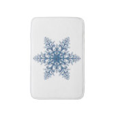 Blue Snowflake Bath Mat Badematte (Vorderseite Vertikal)