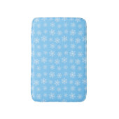 Blue Snowflake Bath Mat Badematte (Vorderseite Vertikal)