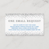Blue Snowflake Book Request Cards Begleitkarte (Vorderseite)