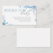 Blue Snowflake Books für Baby Insert Card 3.5x2 (Vorne/Hinten)