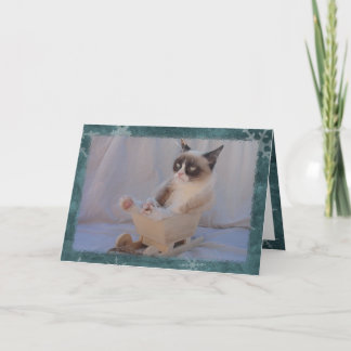 Blue Snowflake Card | Dashing durch die... NEIN! Feiertagskarte