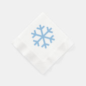 Blue Snowflake Christmas Napkin Serviette (Ecke)