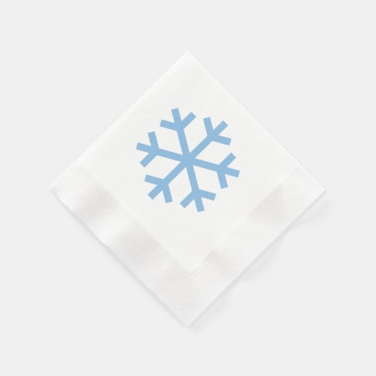 Blue Snowflake Christmas Napkin Serviette (Ecke)