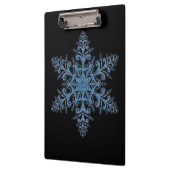 Blue Snowflake Clipboard Klemmbrett (Links)