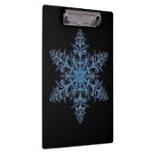 Blue Snowflake Clipboard Klemmbrett (Rechts)