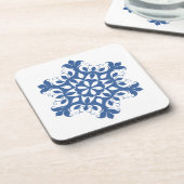 Blue Snowflake Cork Untersetzer Set (Linke Seite)