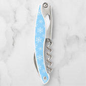 Blue Snowflake Corkschraube Kellnermesser (Rückseite)