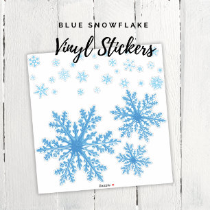Blue Snowflake Craft Vinyl Sticker