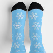 Blue Snowflake Crew Socks Socken (Oben)