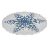 Blue Snowflake Cutting Board Schneidebrett (Ecke)
