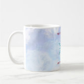 Blue Snowflake & Diamonds Kaffeetasse (Links)