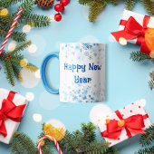 Blue Snowflake Eis Coffee Tasse