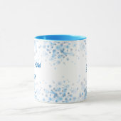 Blue Snowflake Eis Coffee Tasse (Zentrum)