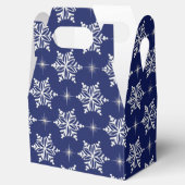 Blue Snowflake Favor Box Geschenkschachtel (Geöffnet)