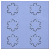 Blue Snowflake - Fraktal Image Stoff (Muster)