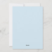 Blue Snowflake Frame Holiday Foto Feiertagskarte (Rückseite)