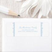 Blue Snowflake Frame Urlaub (Insitu)