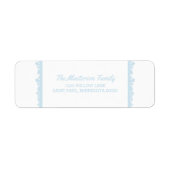 Blue Snowflake Frame Urlaub (Vorne)