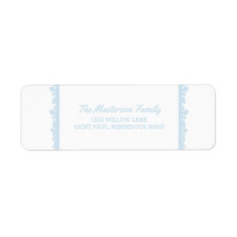 Blue Snowflake Frame Urlaub