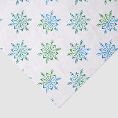 Blue Snowflake Gemustert Seidenpapier (Ausschnitt)