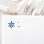 Blue Snowflake-Geschenketikett (Insitu)