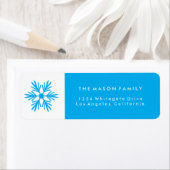 Blue Snowflake Holiday/Christmas Labels (Insitu)