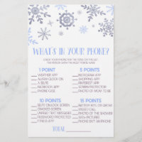 Blue Snowflake in Your Phone Baby Shooting Game