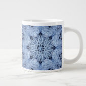 Blue Snowflake Jumbo Tasse (Rechts)