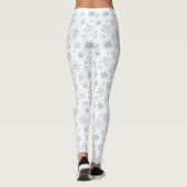 Blue Snowflake Leggings (Rückseite)