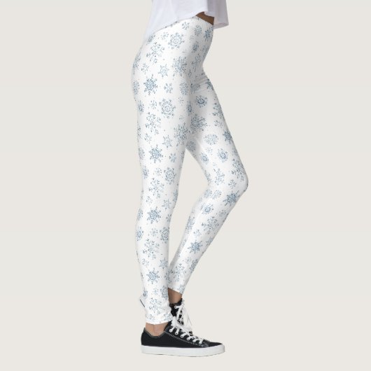 Blue Snowflake Leggings (Rechts)